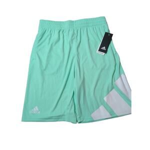 Boy's LARGE 14/16 Youth Adidas Aeroready Polyester 3-Bar Shorts NEW MINT BOYS